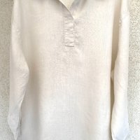 Свободна риза/блуза от груб лен унисекс, снимка 7 - Туники - 39905906