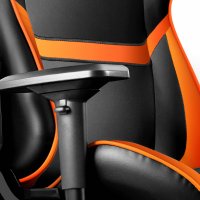Геймърски стол COUGAR Armor S Ергономичен геймърски стол Черно - оранжев Дишащата PVC кожа, снимка 9 - Столове - 33391541
