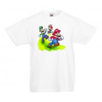 Детска тениска Супер Марио Paper Mario Run, снимка 2 - Детски тениски и потници - 33089265