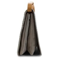 ПРОМО 🍊 CLARKS 🍊 Дамска малка кожена чанта SILVER METALLIC 20x22x5 см нова с етикети, снимка 3 - Чанти - 28770279