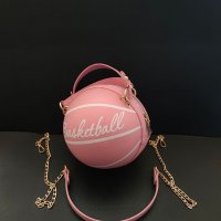 Страхотна розова чантичка във формата на баскетболна топка много красива чисто нова , снимка 3 - Чанти - 37330909