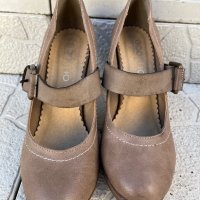 Обувки от естествена кожа, снимка 1 - Дамски обувки на ток - 43051160