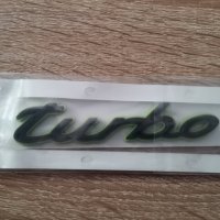 Емблема Турбо Turbo за Порше Porsche черен с зелено, снимка 1 - Аксесоари и консумативи - 32865195