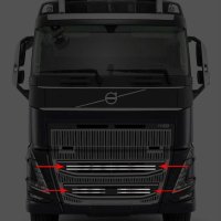 Комплект вътрешни лайсни за предна решетка за ВОЛВО VOLVO FH 2021г.+, снимка 1 - Аксесоари и консумативи - 43938659