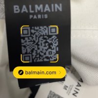 Промо!Balmain-Оригинална чисто нова мъжка блуза M с QR код, снимка 4 - Блузи - 39217155
