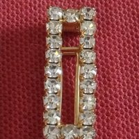 Арт кристално украсена брошка накит украшение 42724, снимка 2 - Други - 43725692