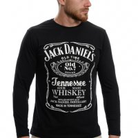 Нова мъжка блуза с дълъг ръкав и трансферен печат Джак Даниелс, уиски, снимка 7 - Блузи - 37700341