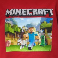 Нова детска ватирана блуза с дълъг ръкав и дигитален печат MINECRAFT (Майнкрафт), снимка 6 - Детски Блузи и туники - 38168332