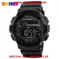 Спортен часовник SKMEI черен хронометър аларма - 1243, снимка 2 - Мъжки - 26836756