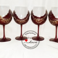 Комплект 6 чаши за вино "Винтидж", снимка 5 - Чаши - 33592670
