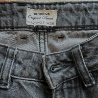 Черни дънки mom jeans Terranova, снимка 5 - Дънки - 44080528