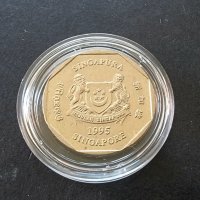 Монета. Сингапур . 1 долар . 1995 година., снимка 3 - Нумизматика и бонистика - 37413918