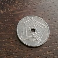 Монета - Белгия - 25 цента | 1944г., снимка 2 - Нумизматика и бонистика - 27533923