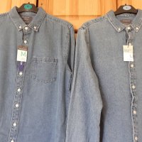 нови мъжки дънкови ризи размер М и размер Л, снимка 1 - Ризи - 37964996