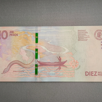 Банкнота - Колумбия - 10 000 песос UNC | 2016г., снимка 2 - Нумизматика и бонистика - 44847194