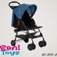 Лятна детска количка ZIZITO Adel, синя, снимка 5 - Детски колички - 38205603