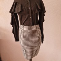 Елегантна черна риза/блуза с харбали - 15,00лв., снимка 1 - Ризи - 32689769