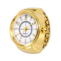Уникален нов часовник - пръстен универсален размер. Страхотно практично бижу - подарък за дамите., снимка 1 - Дамски - 43202329
