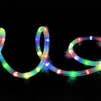 Светещ LED RGB шарен маркуч 10 метра/Коледа/Нова година/Парти украса, снимка 2 - Други - 34956191