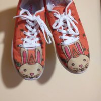 Дам.обувки/маратонки-"LARONNA"-№39-цвят-бяло+оранжево. Закупени от Германия., снимка 6 - Маратонки - 28246077