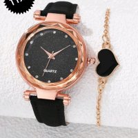 Луксозен дамски часовник с нежна гривна, снимка 2 - Дамски - 41756108
