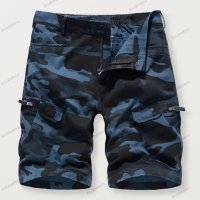 Мъжки къси карго панталони с камуфлажен принт, 8цвята - 023, снимка 3 - Къси панталони - 40551443