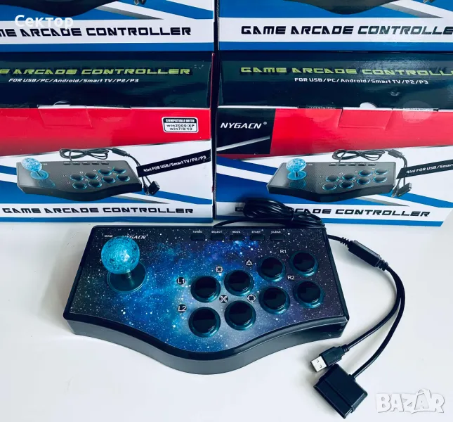НОВИ!!! Аркаден Джойстик Контролер Fighting Stick PC/USB/PlayStation, снимка 1