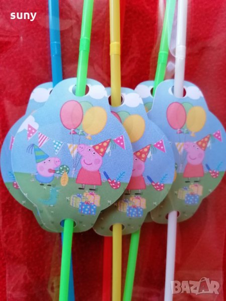 Парти сламки Пепа Пиг, снимка 1