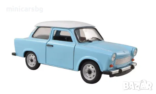 1:24 Метални колички: Trabant 601 - Welly, снимка 1