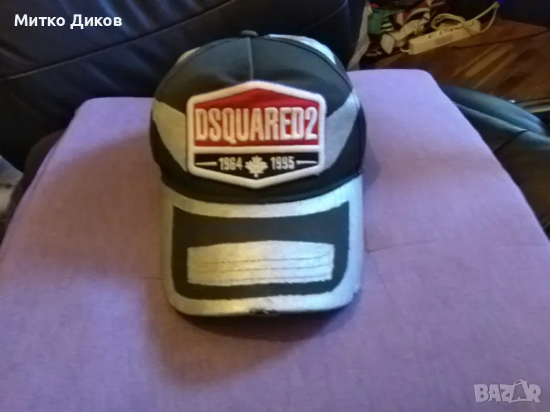 Шапка DSQUARED2 №3 бейзболна регулируема памук оригинална, снимка 1