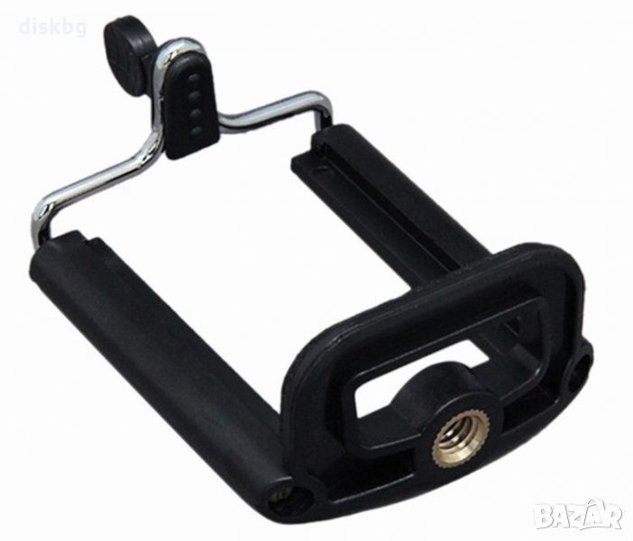 Нова щипка, държач за смартфон към селфи стик, статив, монопод, снимка 1