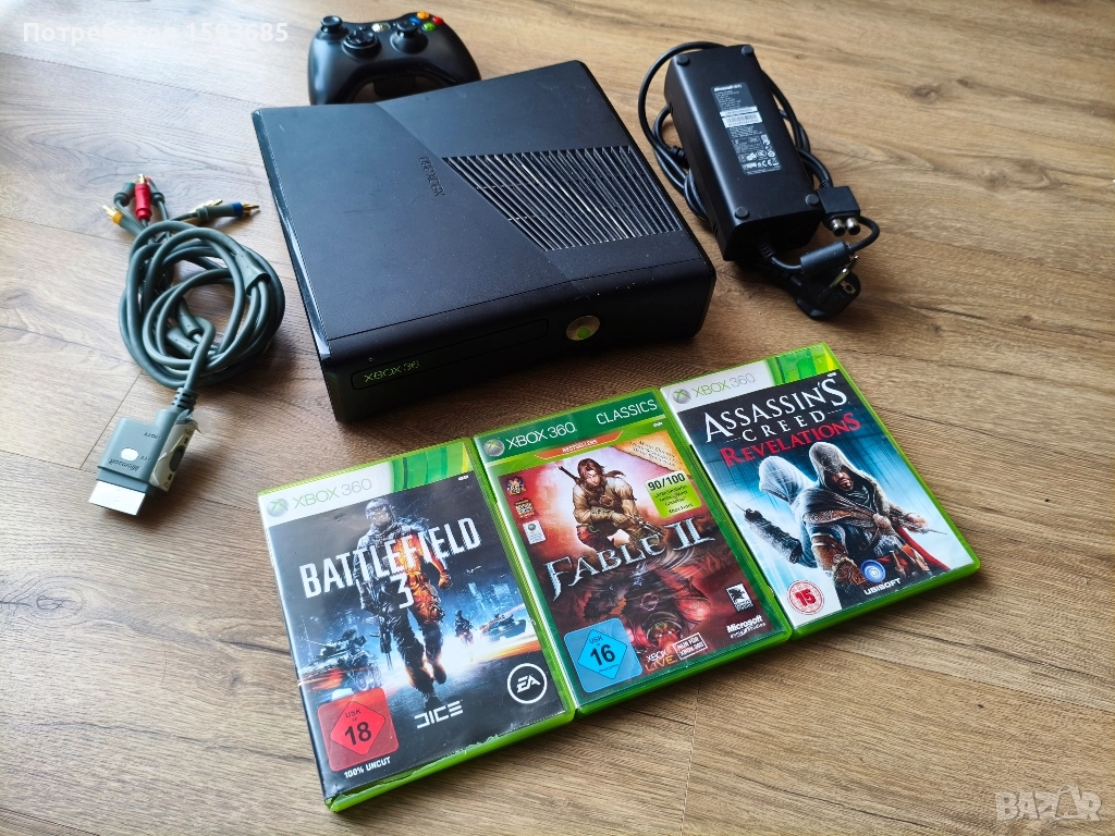 Xbox 360 Slim - пълен комплект , снимка 1