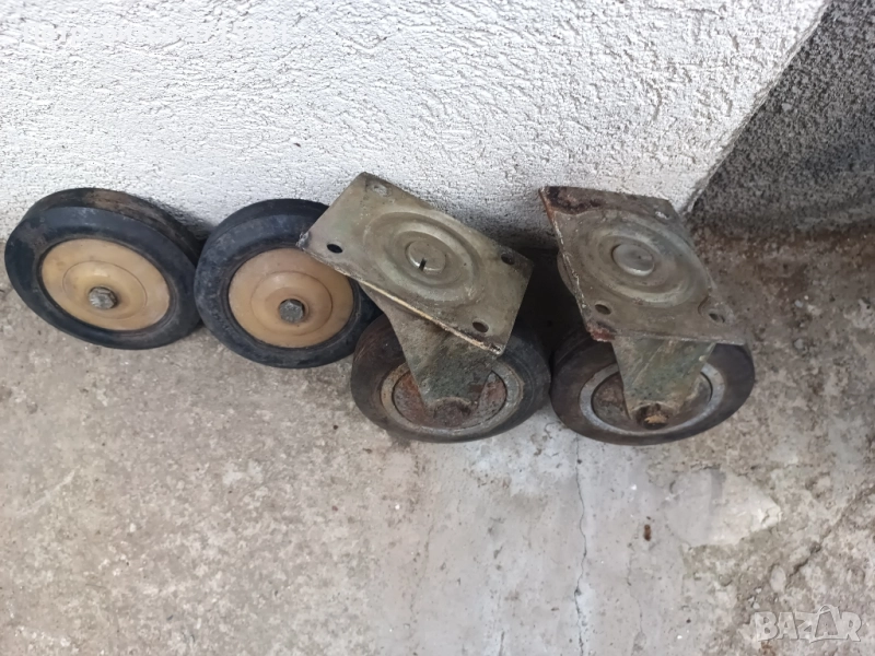 Колела за товарна количка - 4 броя, снимка 1