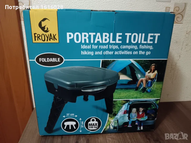 Преносима тоалетна Froyak за къмпинг., снимка 1