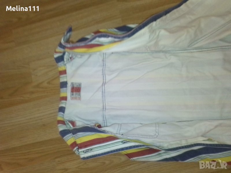 дамски дънков шарен елек, снимка 1