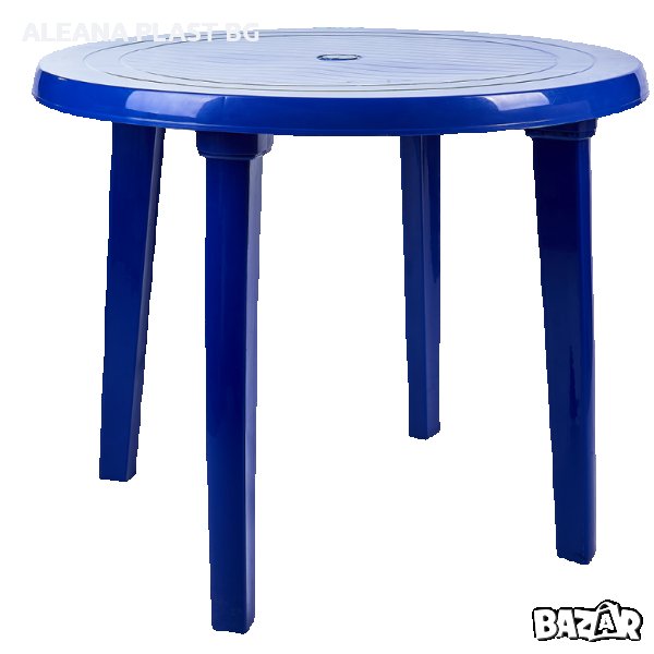 Пластмасова кръгла  маса, снимка 1