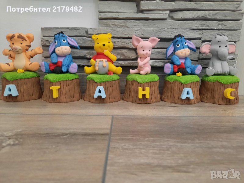 Керамични  фигурки Мечо Пух, снимка 1