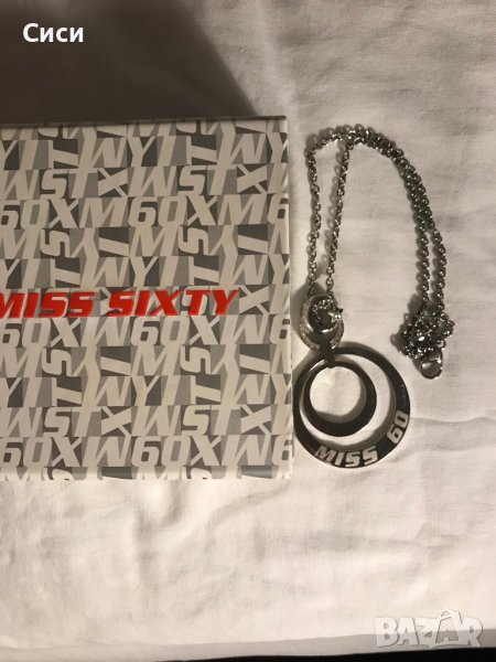 Оригинално стоманено колие miss sixty, снимка 1