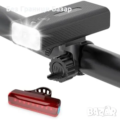 Нови Фар и задна светлина за велосипед, 3000 лумена, 5 режима, IPX5, акумулаторни, снимка 1