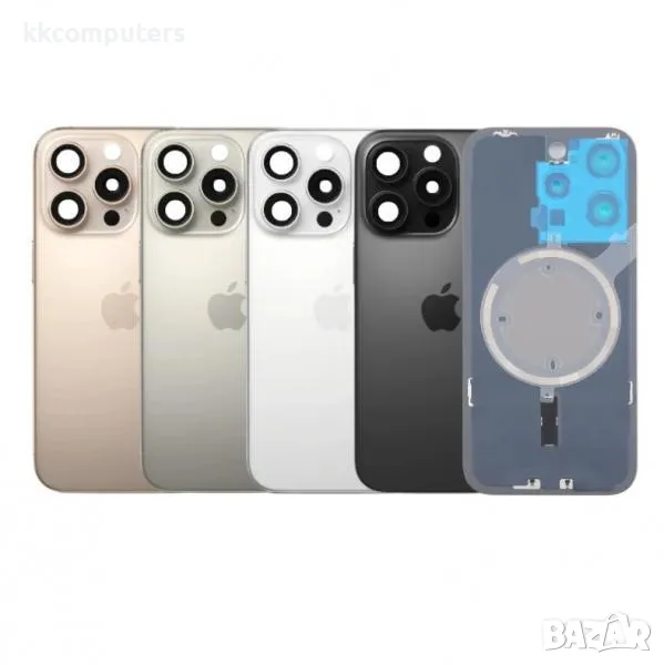 Капак батерия / Задно стъкло Оборудван с лентов кабел безконтактно зареждане за iPhone 16 Pro Max 6., снимка 1