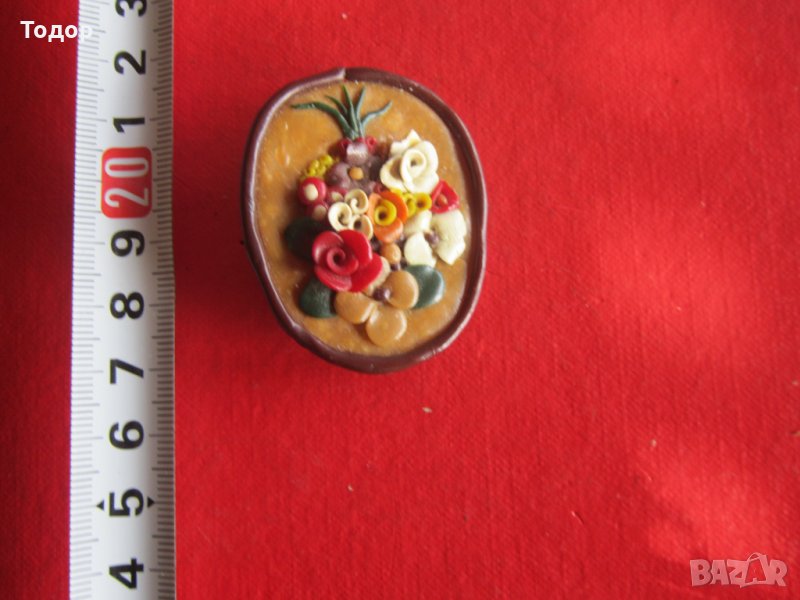 Уникална арт брошка ръчна изработка , снимка 1
