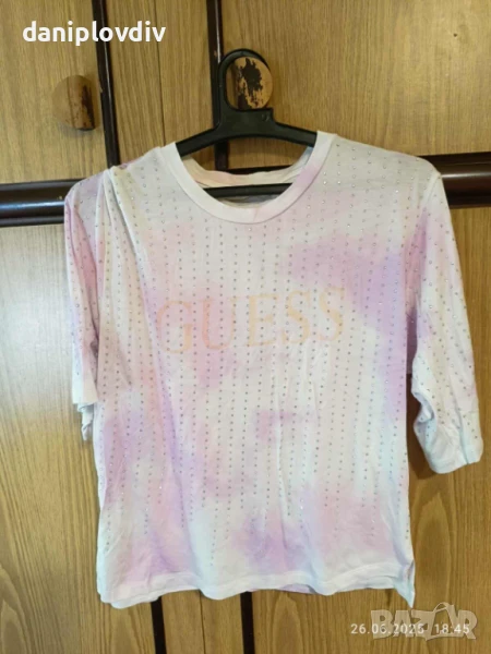GUESS,оригинална еластична дамска тениска, снимка 1