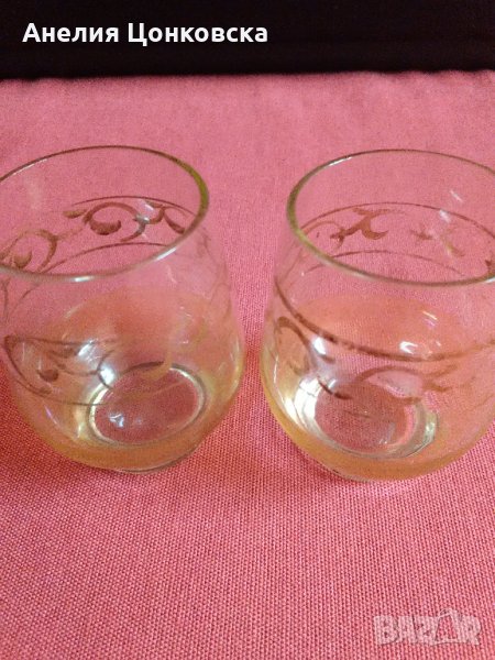 Две чашки за ракия,ликьор 50-те г., снимка 1