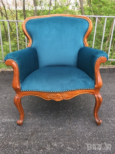 Ретро кресло / претапицирано , снимка 1