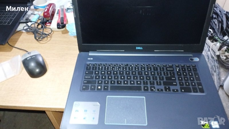 Продавам лаптоп DELL G3 17 i7 8750H CPU 2.21 GHz 16GB RAM 120 SSD 1TB HDD NVIDIA  GTX 1050 Ti, снимка 1