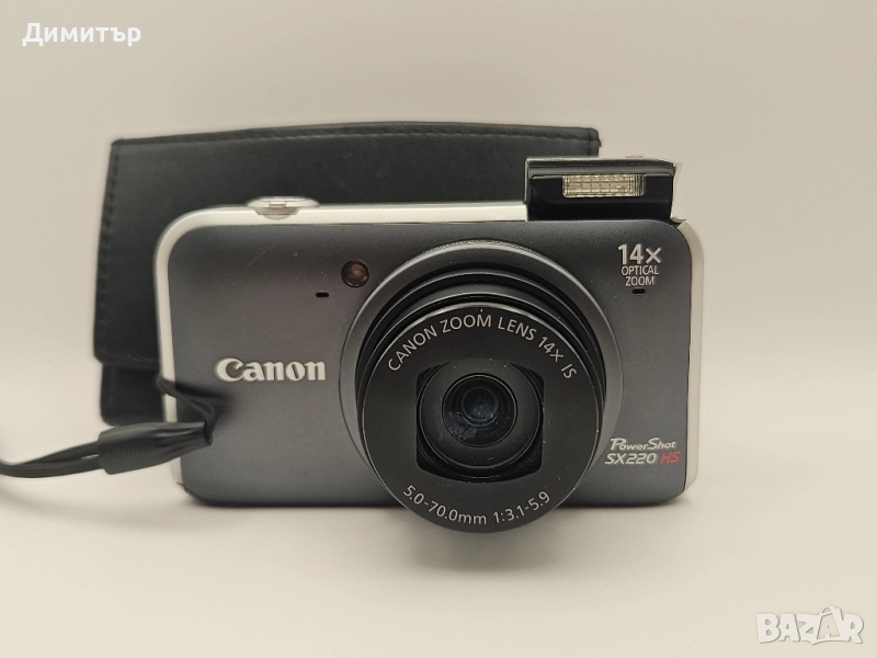 Canon Powershot SX220 HS 12.1mp дигитална камера digital camera фотоапарат, снимка 1
