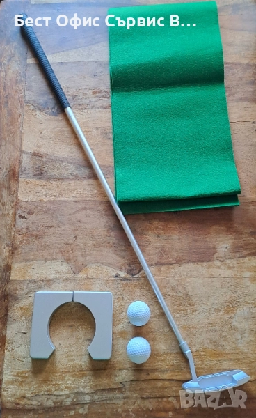 голф комплект за игра в офиса и вкъщи в калъф, снимка 1