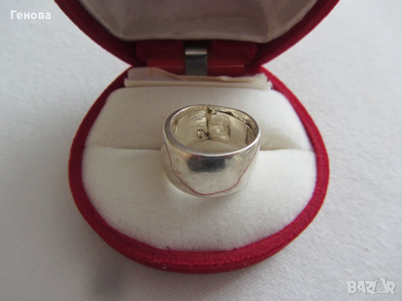 Масивна сребърна халка, снимка 1