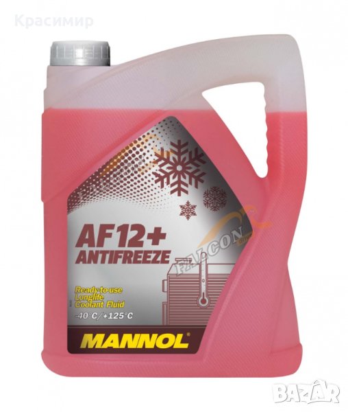 антифриз (-40) 5л-червен MANNOL-AF12+, снимка 1