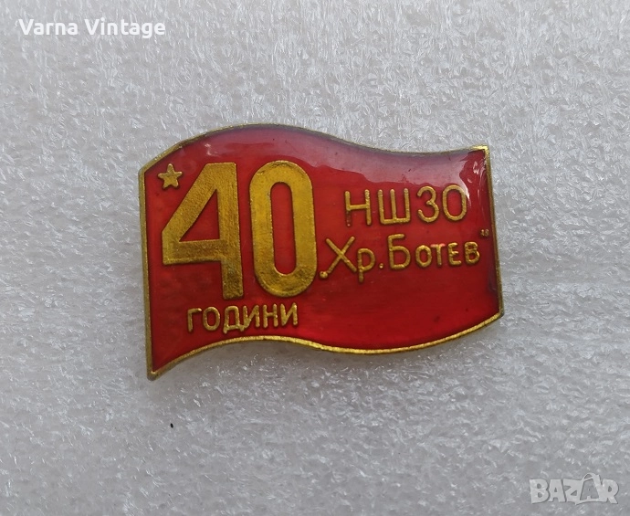 Значка 40 години НШЗО., снимка 1